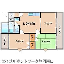 静岡県静岡市駿河区高松2丁目（賃貸マンション3LDK・1階・51.03㎡） その2