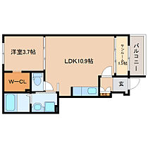 静岡県静岡市駿河区中島（賃貸アパート1LDK・1階・37.93㎡） その2