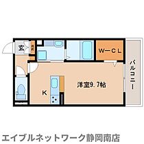 静岡県静岡市駿河区馬渕1丁目（賃貸アパート1R・2階・28.40㎡） その2