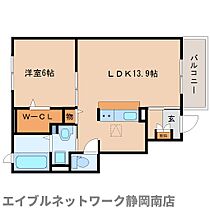 静岡県焼津市東小川3丁目（賃貸アパート1LDK・1階・46.71㎡） その2