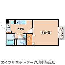 静岡県静岡市葵区瀬名川1丁目（賃貸アパート1K・1階・26.50㎡） その2