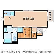 静岡県静岡市清水区草薙（賃貸アパート1R・1階・33.62㎡） その2