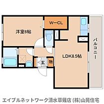 静岡県静岡市清水区長崎（賃貸アパート1LDK・3階・37.42㎡） その2