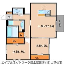 静岡県静岡市駿河区聖一色（賃貸アパート2LDK・1階・59.10㎡） その2