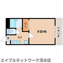 静岡県静岡市清水区折戸5丁目（賃貸マンション1K・1階・25.65㎡） その2