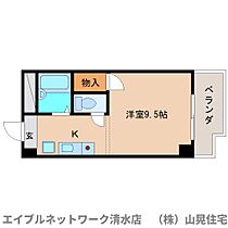 静岡県静岡市清水区川原町（賃貸マンション1R・3階・22.28㎡） その2