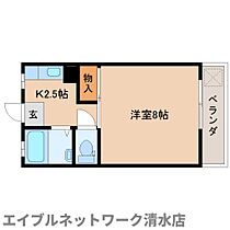 静岡県静岡市清水区三保（賃貸マンション1K・2階・24.70㎡） その2