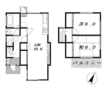 間取り：内外装リフォーム済み！