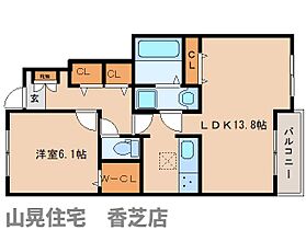 奈良県香芝市穴虫（賃貸アパート1LDK・1階・50.17㎡） その2