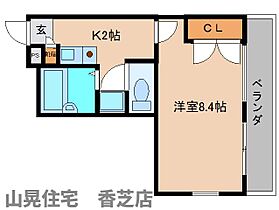 奈良県香芝市上中（賃貸マンション1K・2階・23.18㎡） その2