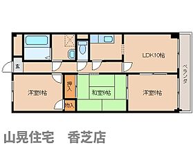 奈良県香芝市五位堂3丁目（賃貸マンション3LDK・2階・61.60㎡） その2