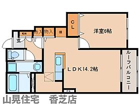 奈良県香芝市鎌田（賃貸アパート1LDK・1階・50.49㎡） その2