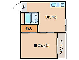 奈良県天理市指柳町（賃貸マンション1DK・3階・29.50㎡） その2