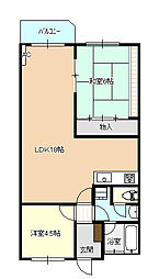 NB豊田 2LDKの間取図画像