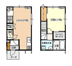 ビオラ泉町A棟 1LDKの間取図画像