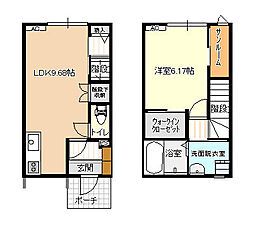 ビオラ泉町A棟 1LDKの間取図画像