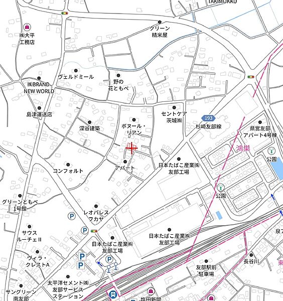 地図を拡大表示