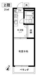 ハイムすみれ 1Kの間取図画像