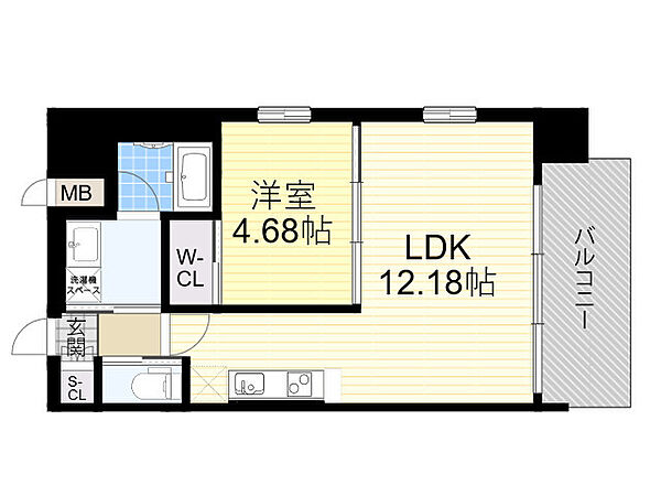 プレジオ天神橋ASIAN 604｜大阪府大阪市北区本庄東３丁目(賃貸マンション1LDK・6階・40.80㎡)の写真 その2