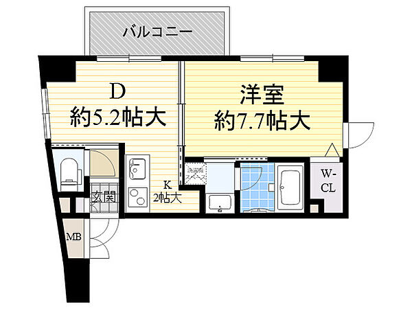 大阪府大阪市西区靱本町３丁目(賃貸マンション1DK・3階・36.10㎡)の写真 その2