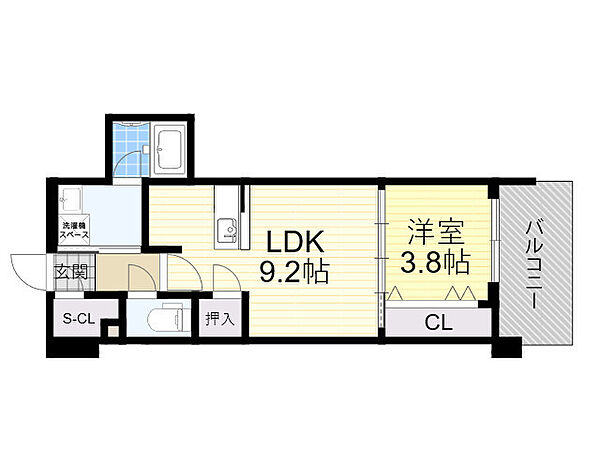 RJRプレシア南堀江 905｜大阪府大阪市西区南堀江２丁目(賃貸マンション1LDK・9階・34.90㎡)の写真 その2