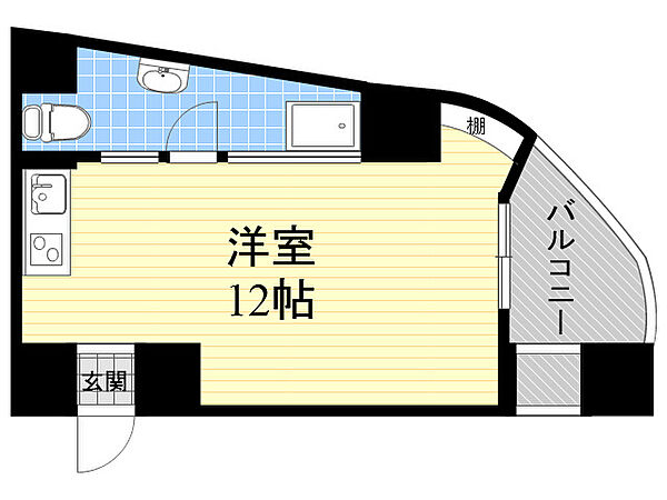 是空DOSHIN ｜大阪府大阪市北区同心２丁目(賃貸マンション1R・3階・29.42㎡)の写真 その2