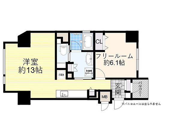 ルクレ北堀江 ｜大阪府大阪市西区北堀江１丁目(賃貸マンション1R・14階・50.39㎡)の写真 その2