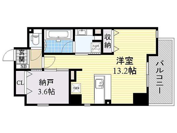 レクシア九条DUO ｜大阪府大阪市西区九条１丁目(賃貸マンション1LDK・6階・40.40㎡)の写真 その2