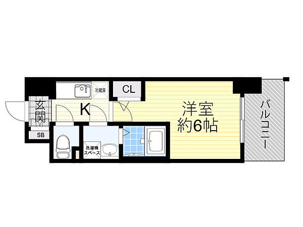 エスリードレジデンス梅田グランゲート 909｜大阪府大阪市北区豊崎６丁目(賃貸マンション1K・9階・21.09㎡)の写真 その2