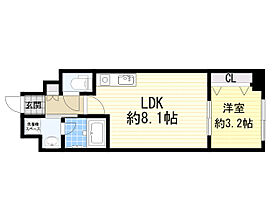 大阪府大阪市福島区福島６丁目15番14号（賃貸マンション1LDK・8階・30.59㎡） その2