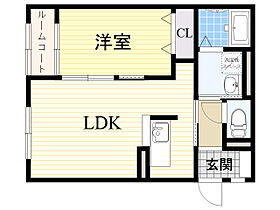 ボヌール野田  ｜ 大阪府大阪市福島区野田２丁目（賃貸アパート1LDK・2階・40.32㎡） その2