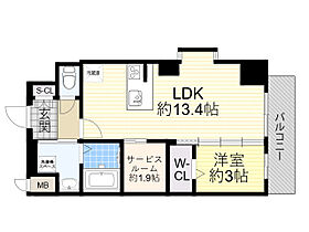 大阪府大阪市西区川口４丁目5番17号（賃貸マンション1LDK・9階・44.15㎡） その2