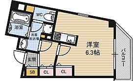 大阪府大阪市福島区福島６丁目（賃貸マンション1K・2階・25.12㎡） その2