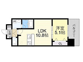 大阪府大阪市西区九条１丁目（賃貸マンション1LDK・11階・36.80㎡） その2