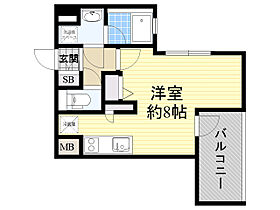 大阪府大阪市西区江戸堀２丁目（賃貸マンション1R・8階・25.46㎡） その2