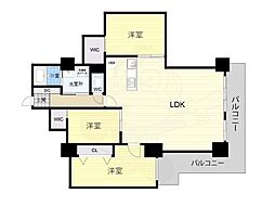 キングマンション堂島川 26階/-