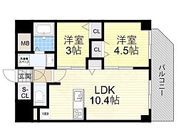エスリードレジデンス ザ・グラン南堀江 10階/-