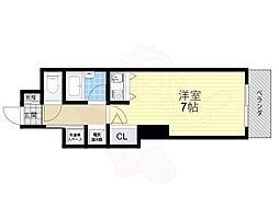 スカイライト新大阪 ワンルームの間取図画像