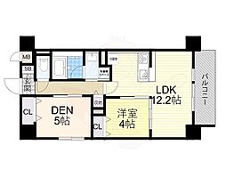 フェリースヴィダ福島 1SLDKの間取図画像