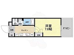 クレストコート靭公園 7階/-