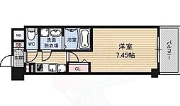 JMFレジデンス大阪福島 1Kの間取図画像