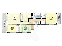 MRM北梅田 3LDKの間取図画像