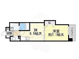 エスポルテ福島 1DKの間取図画像