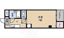 リレイション野田 1Kの間取図画像
