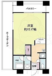 フォレステージュ靱公園 ワンルームの間取図画像