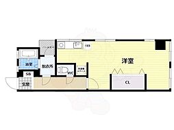 横井第3ビル ワンルームの間取図画像