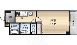 リブリー野田 1Kの間取図画像