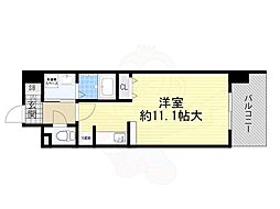 ビバーチェサギス ワンルームの間取図画像