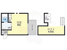 スティーム高島 ワンルームの間取図画像
