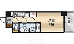 エスリード新福島 1Kの間取図画像
